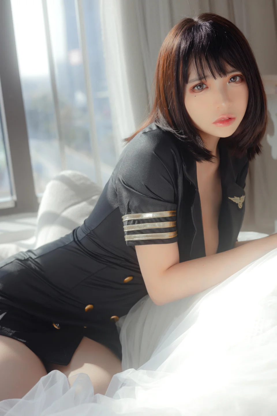 疯猫ss - No.158 黑色制服 [40P-284MB] tg@simisebaisi 【丝足阁】028.webp